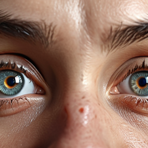 Home 17 **Close-up of expressive eyes:** Capture a pair of human eyes reflecting a mix of emotions like happiness and sadness, emphasizing the depth of feeling conveyed through subtle cues.